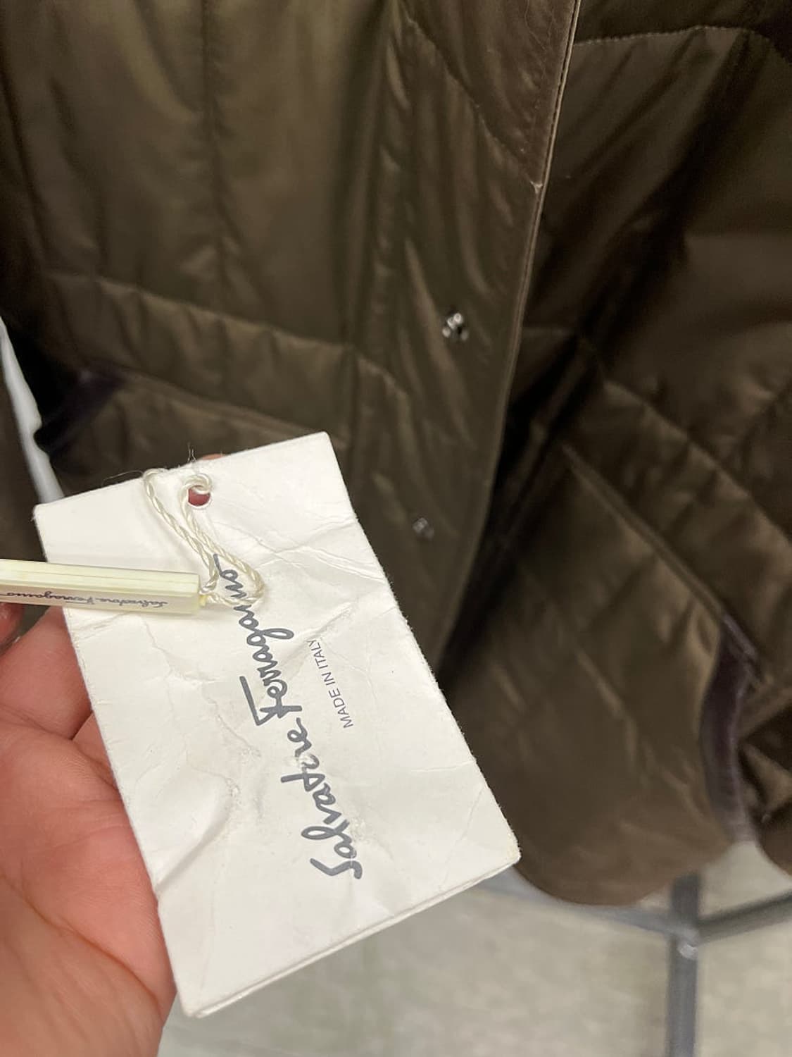 95) 페레가모 브라운 퀼팅자켓  상품이미지8