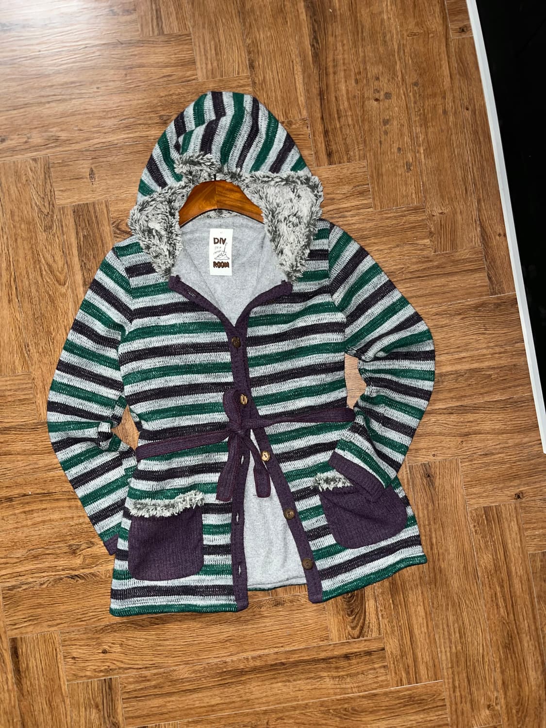 키치 스트라이프 가디건 상품이미지4