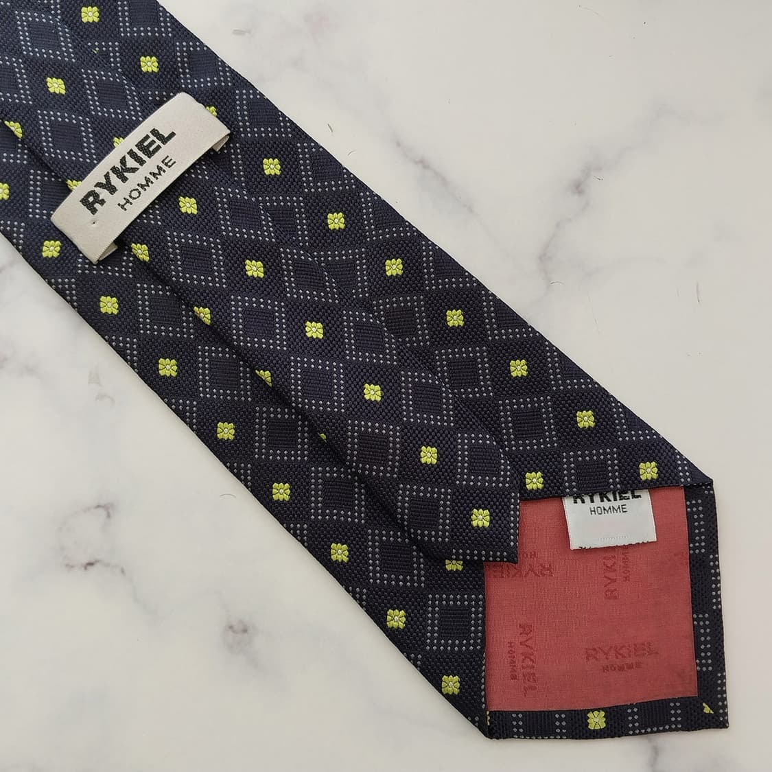 소니아 리키엘 실크 미니 지오메트릭 넥타이 10cm A+등급 K1598
 상품이미지10