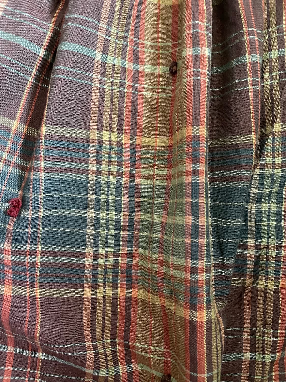     빈티지 체크 플레어 롱스커트 상품이미지4