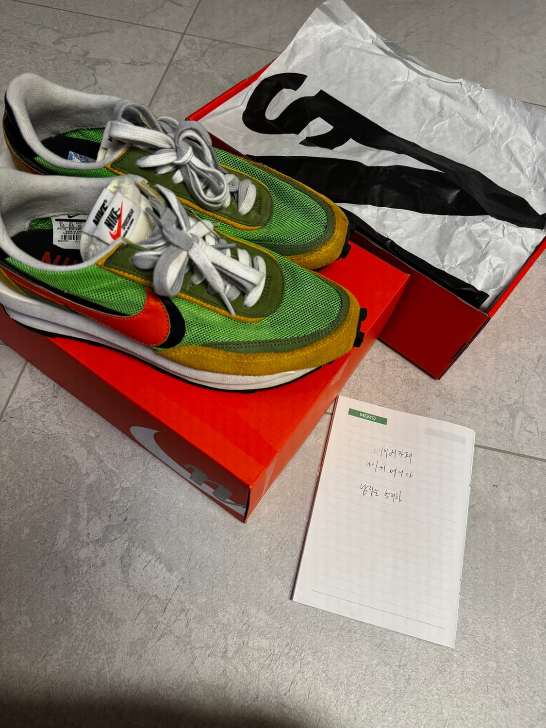 275) 나이키 사카이 ld 와플 멀티 그린 상품이미지1