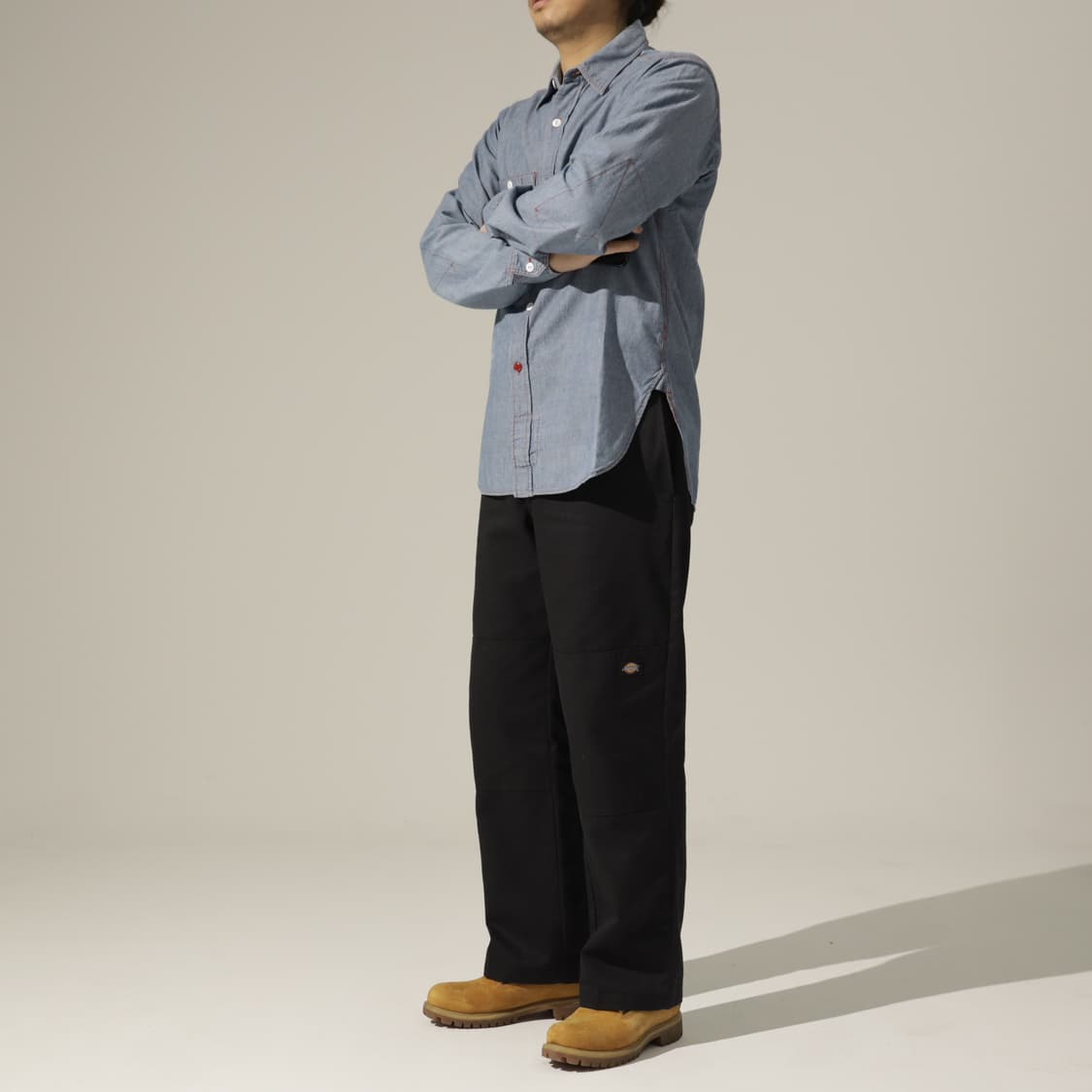 엔지니어드가먼츠 레드 스티치 샴브레이 셔츠 상품이미지10