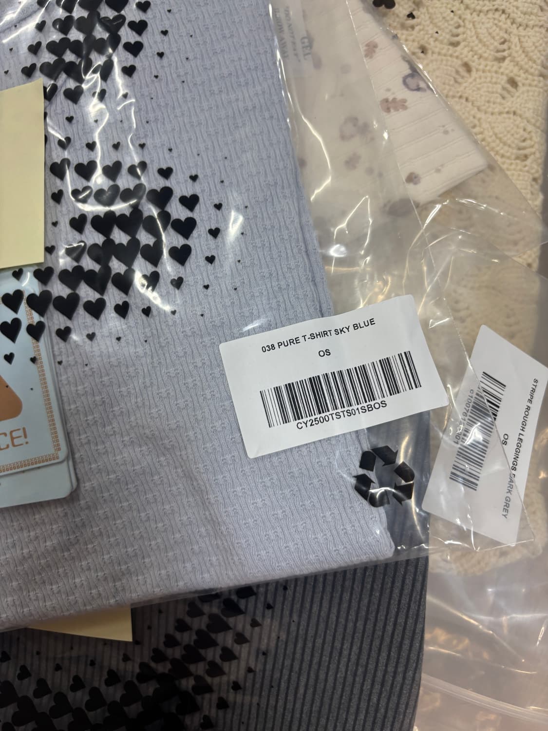 coyseio 038 pure t-shirt sky blue 새상품 상품이미지3