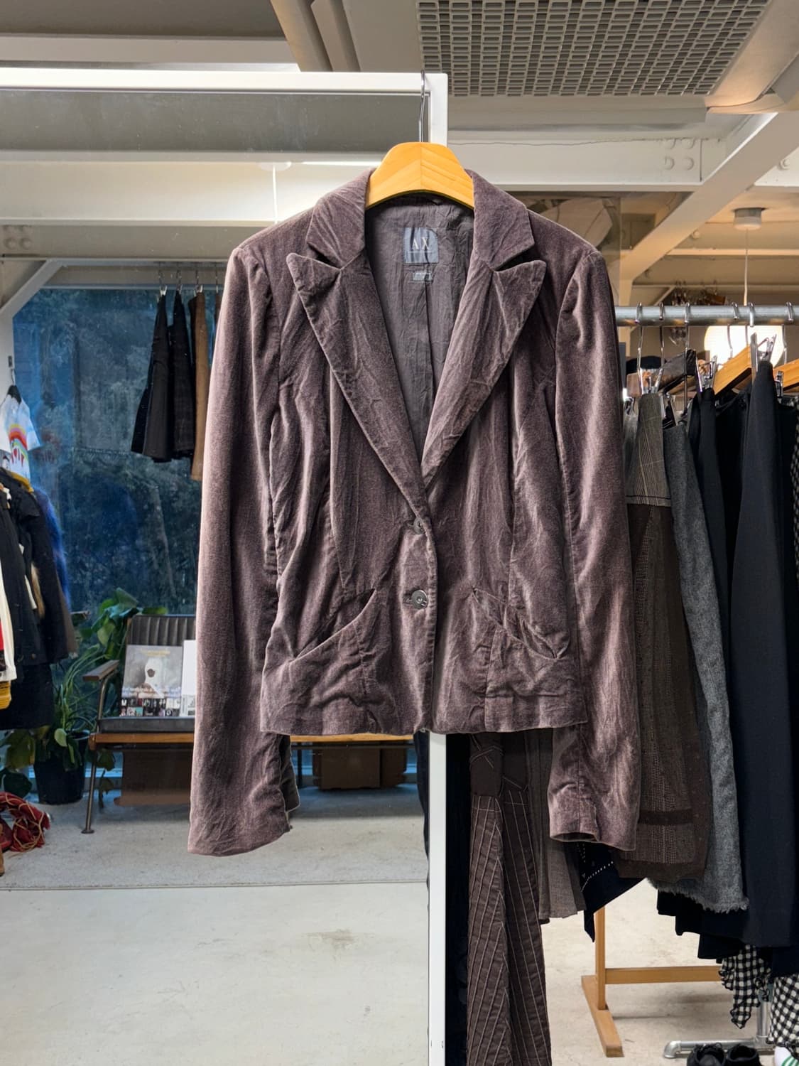 아르마니 익스체인지 벨벳 자켓 상품이미지1