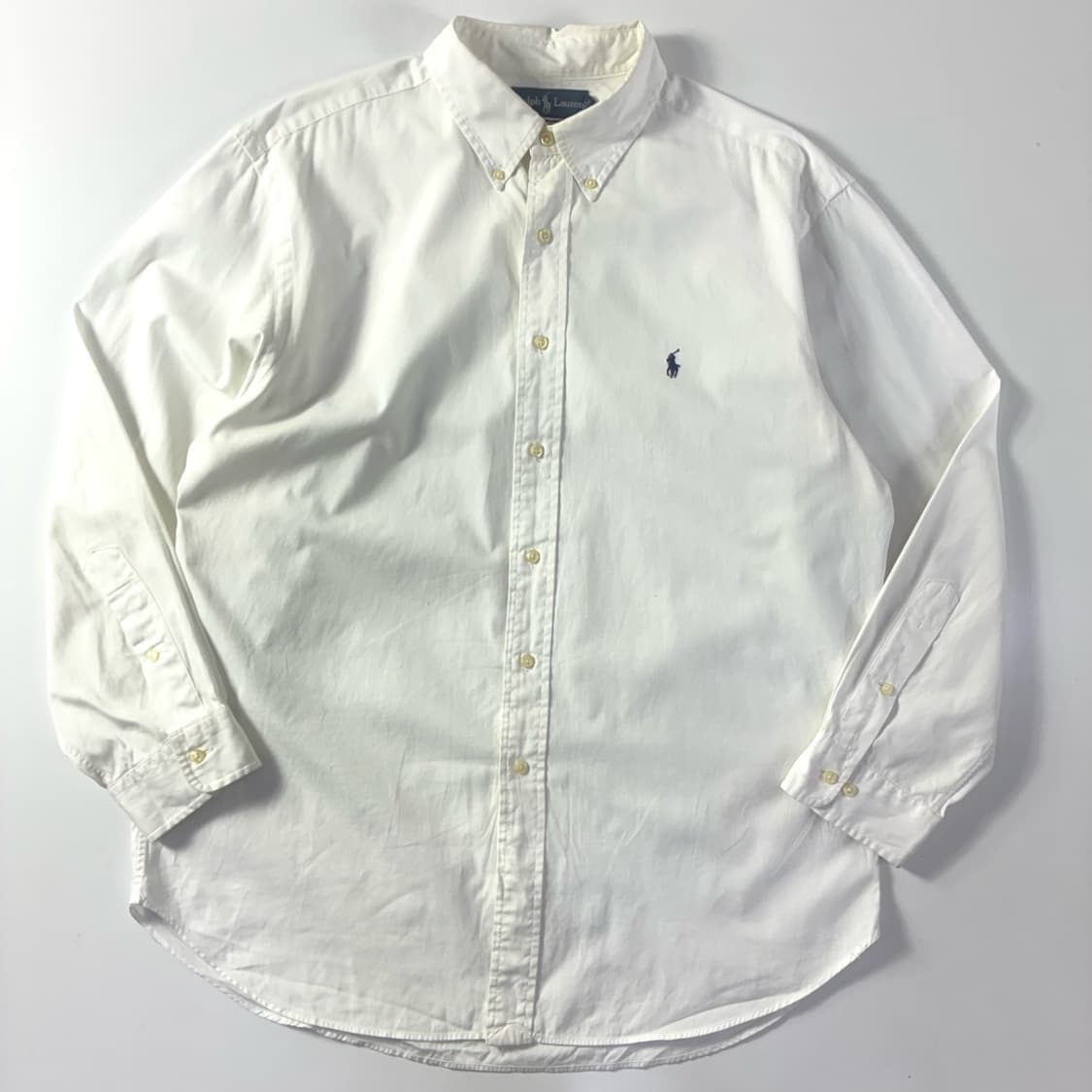 Polo  폴로 랄프로렌 자수 코튼 화이트 옥스퍼드 셔츠  상품이미지1