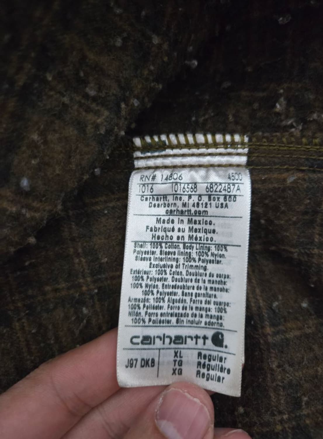 칼하트 디트로이트 j97 DKB XL 상품이미지7