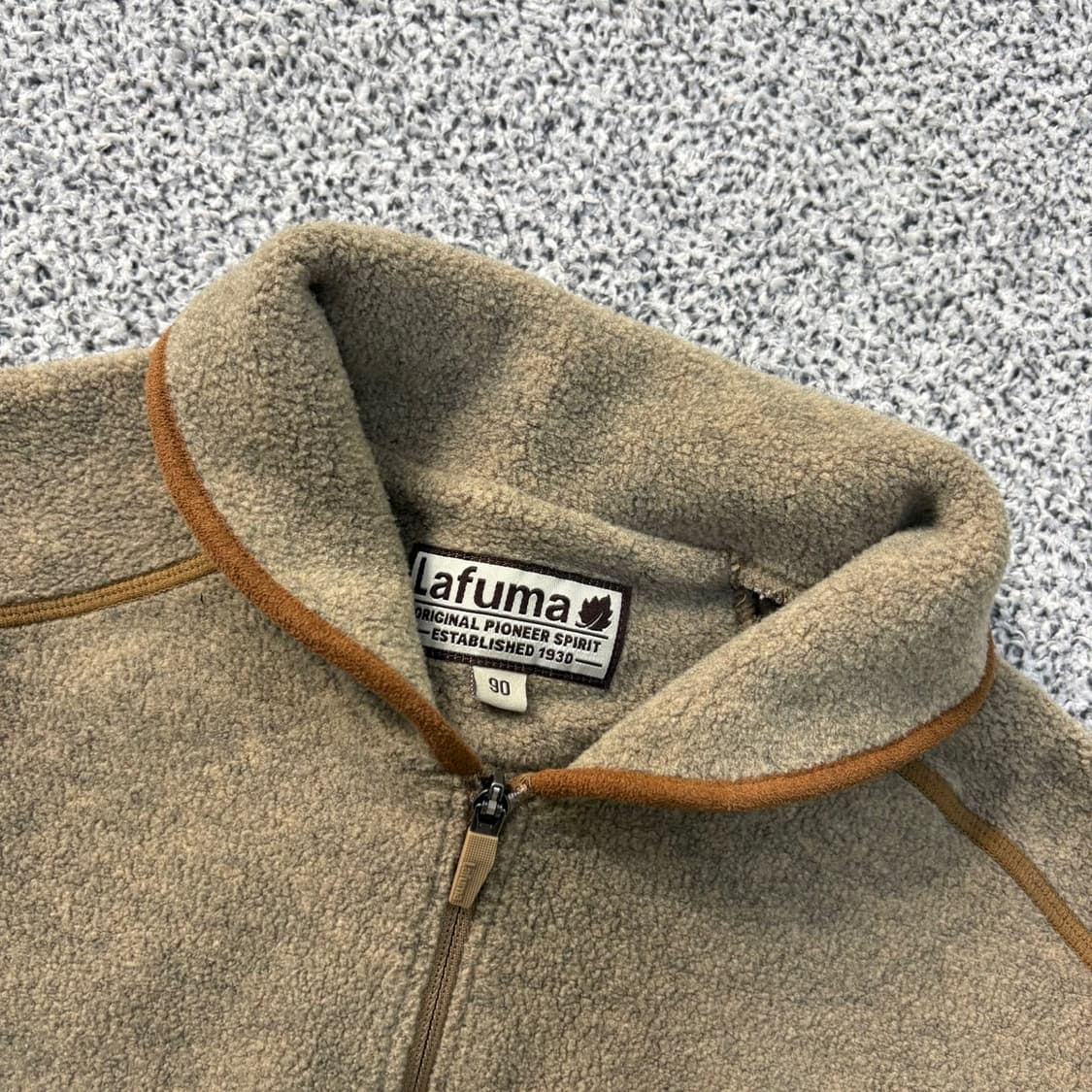 90 라푸마 여성 후리스 반집업 긴팔티 0401J 상품이미지2