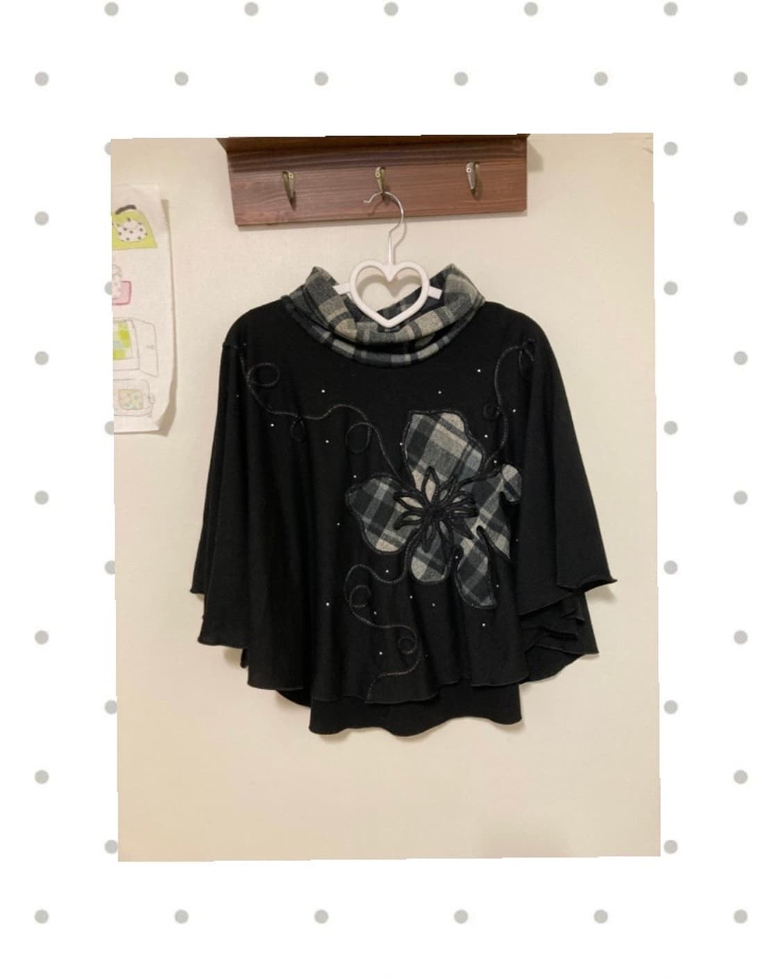 사와코 블랙 케이프 상품이미지1