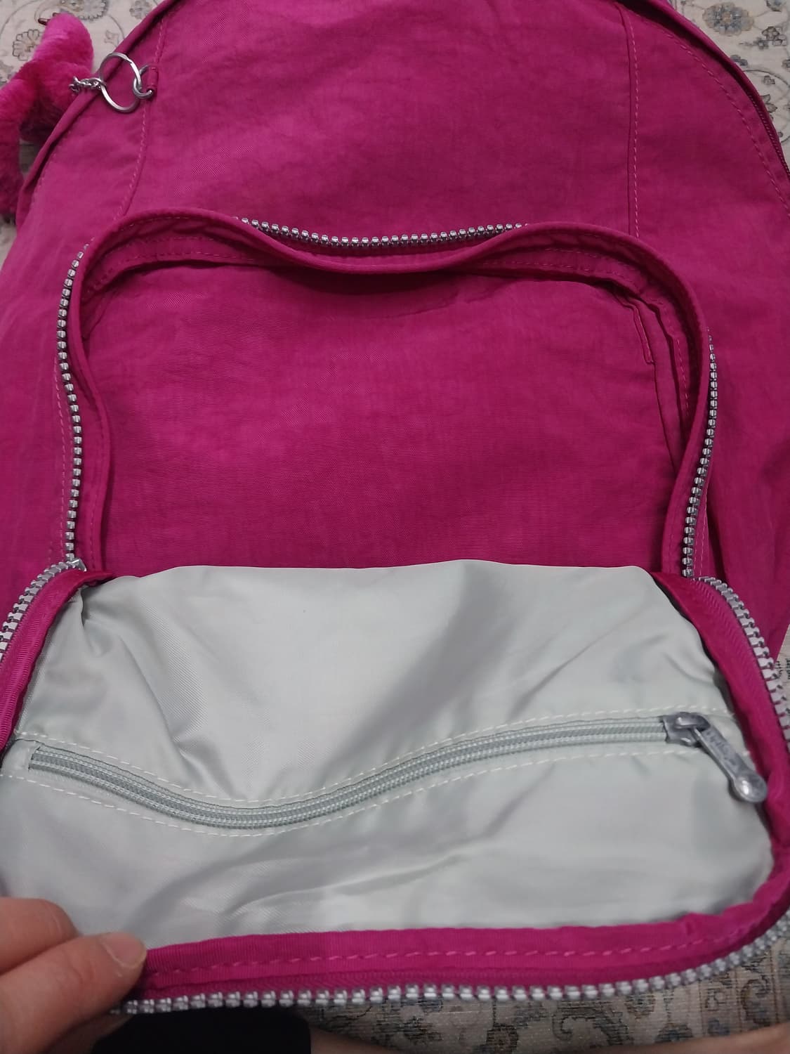 키플링 백팩 핑크색 + 키링 포함 상품이미지6