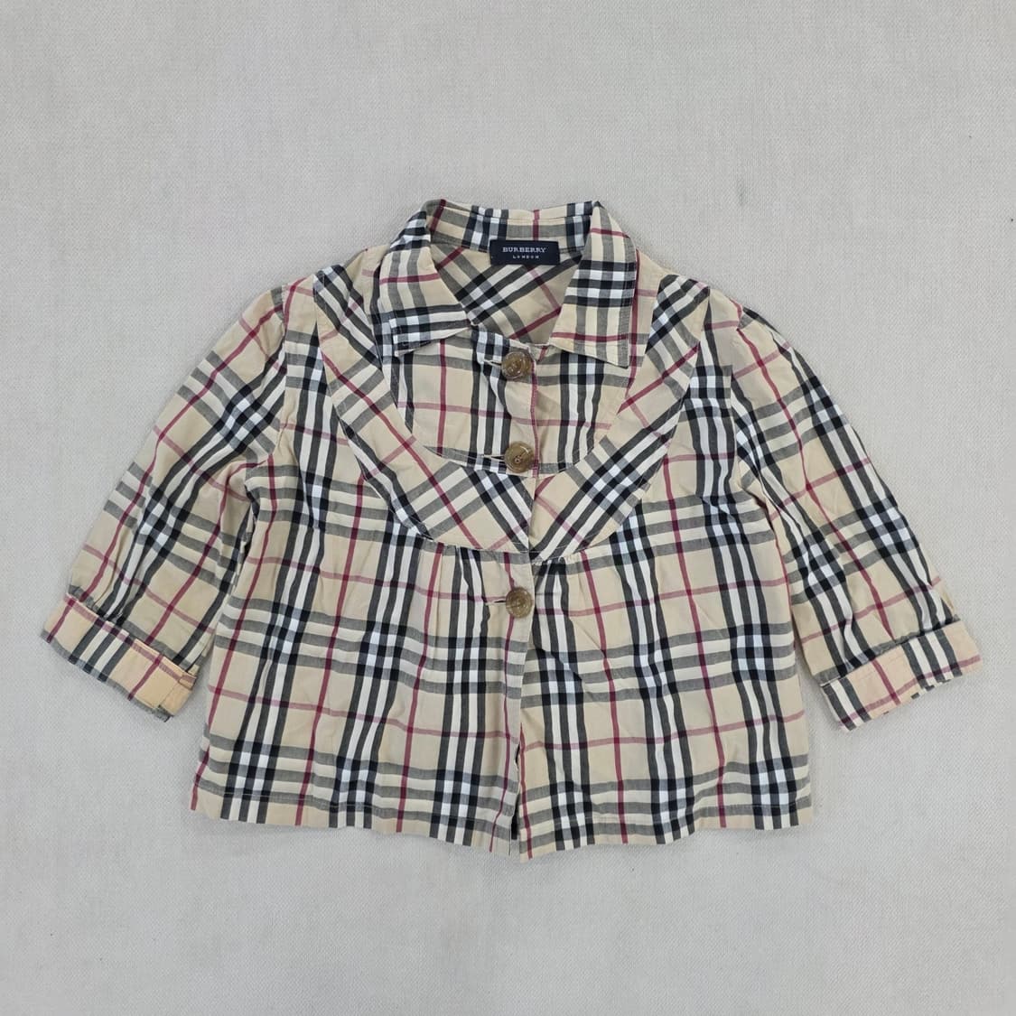 [실측] 버버리 노바체크 셔츠 블라우스 0127J 상품이미지1