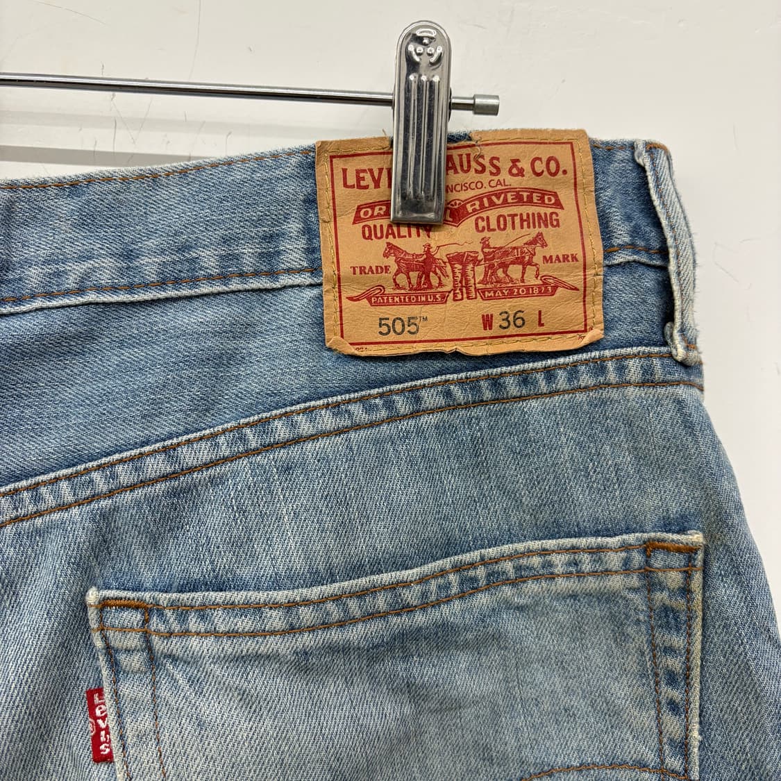 리바이스 빈티지 청바지 반바지 데님 숏팬츠 34in 상품이미지7