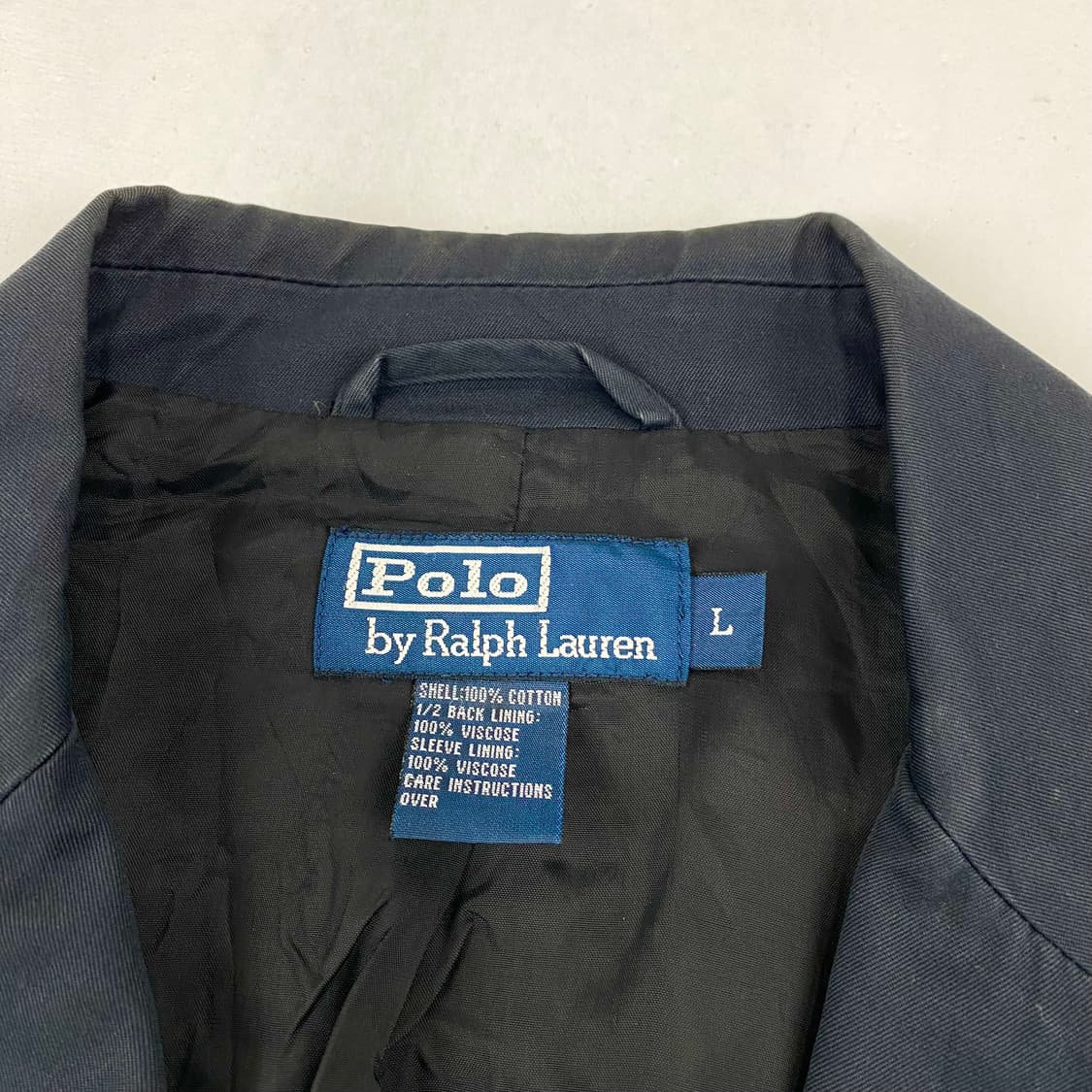 폴로 네이비 코튼 블레이저 자켓 (100) 상품이미지5