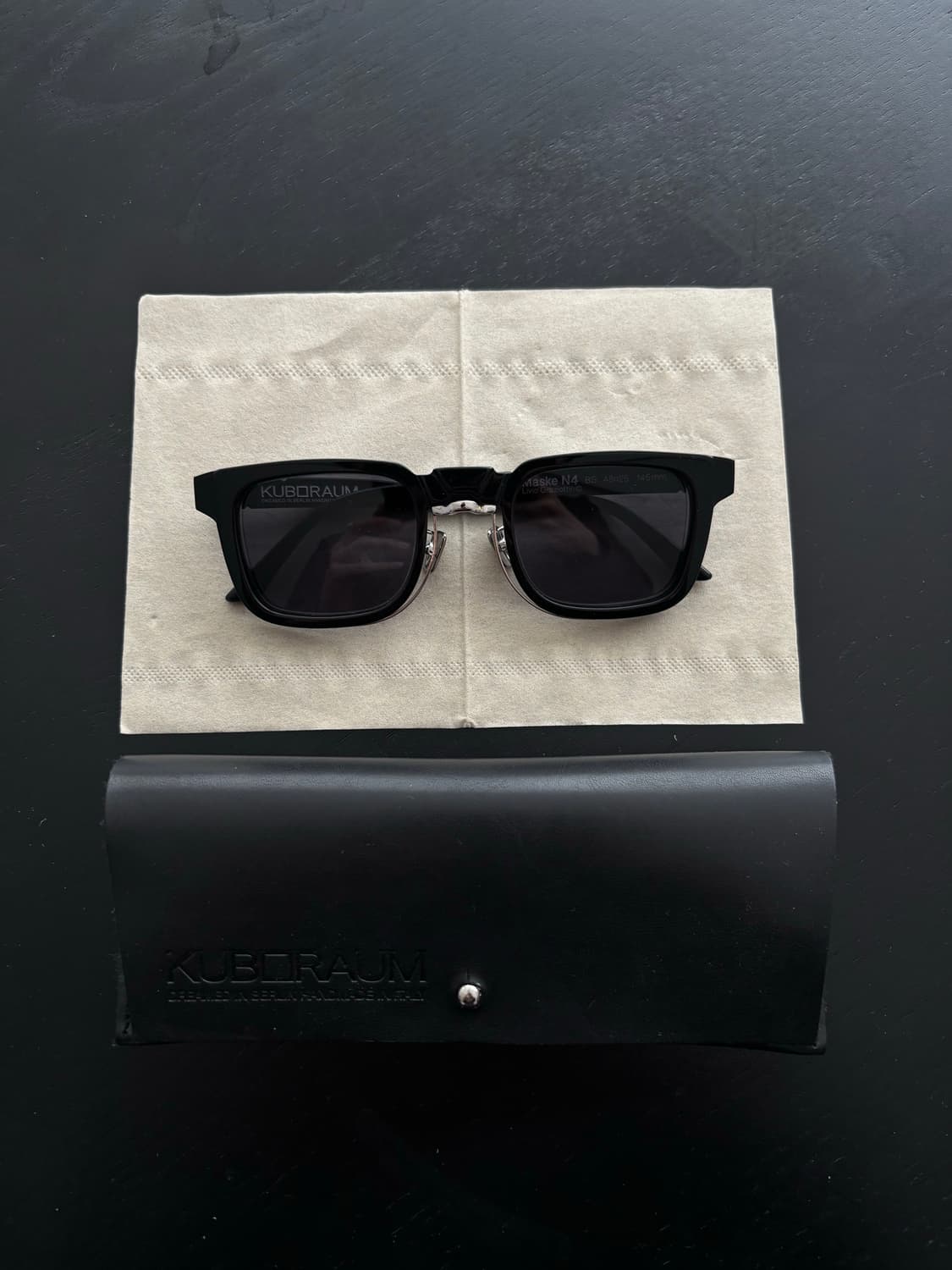 쿠보라움 마스케 N4 블랙 실버 안경 / 선글라스 상품이미지1