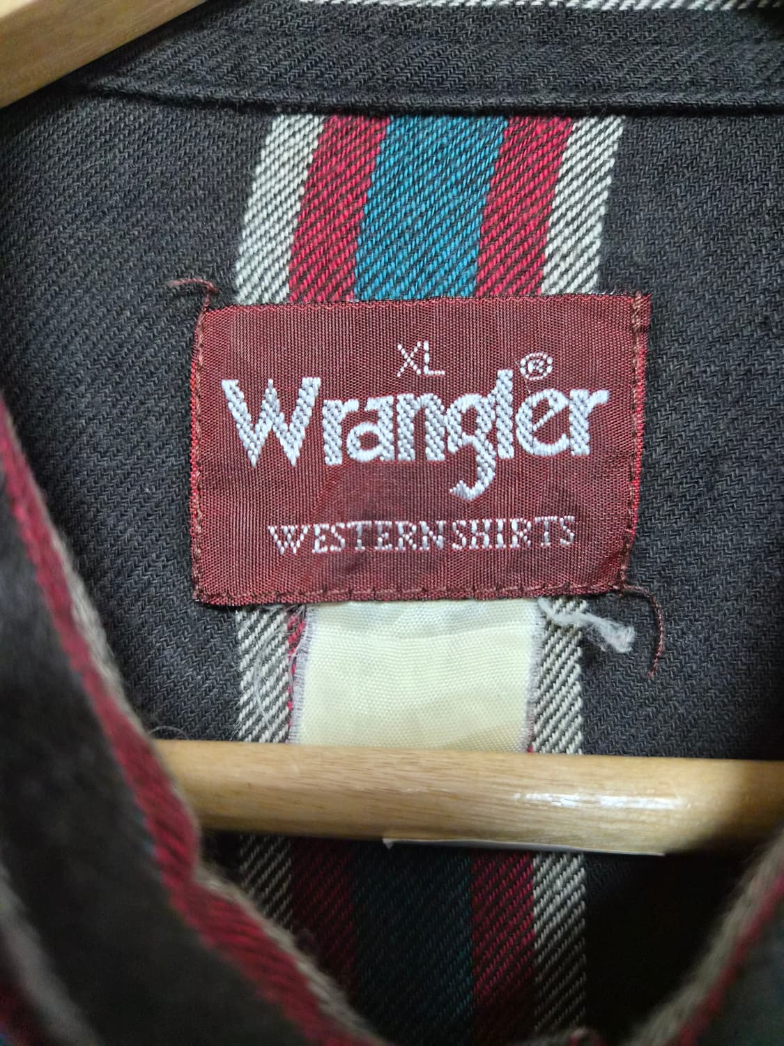 랭글러Wrangler 스트라이프 웨스턴 셔츠 XL사이즈 - S294 상품이미지4