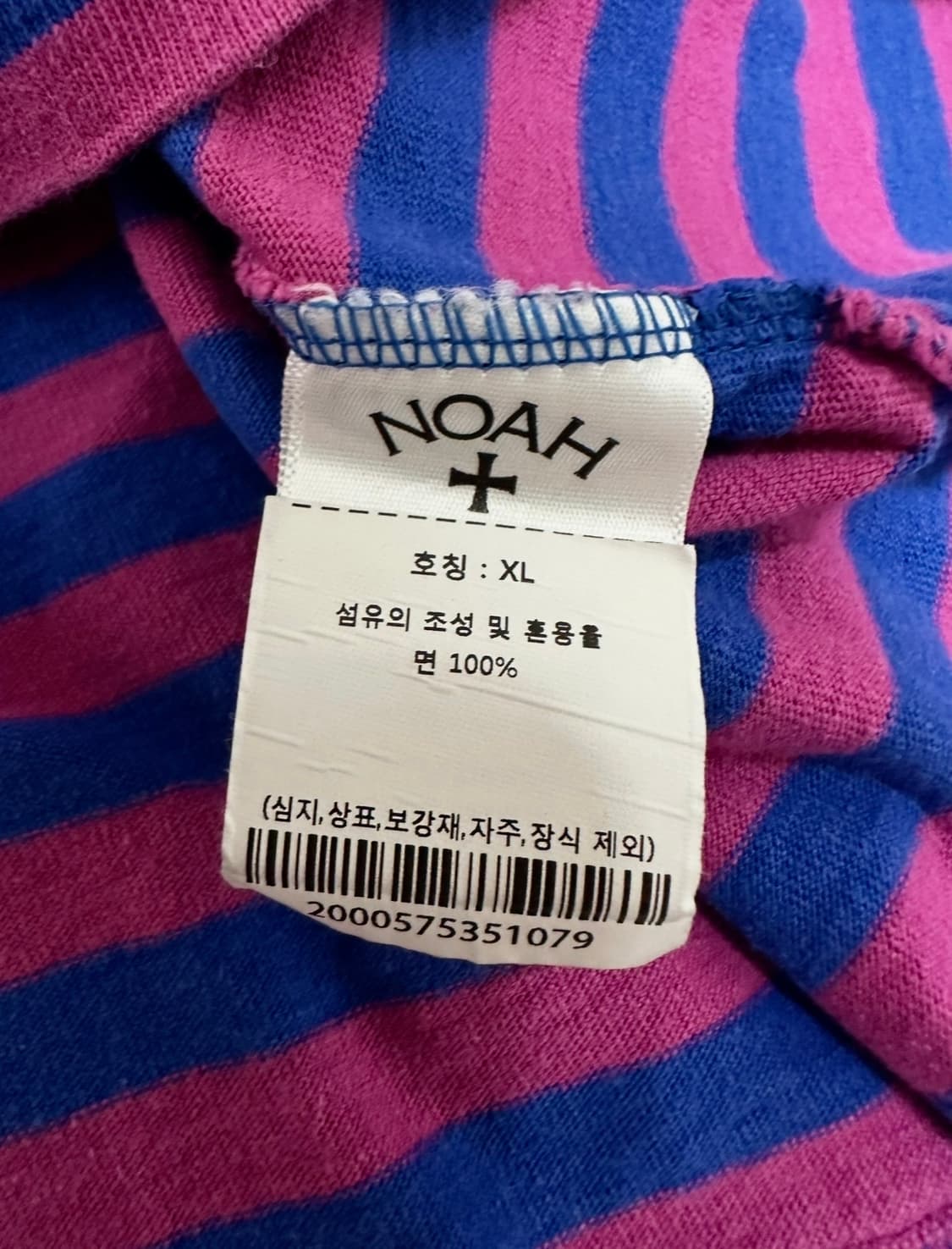 노아 스트라이프 플라워 프린팅 긴팔티 상품이미지6