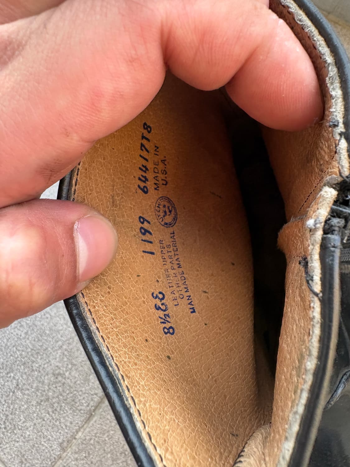 8.5EE made in usa 웨스턴 앵클부츠 상품이미지4