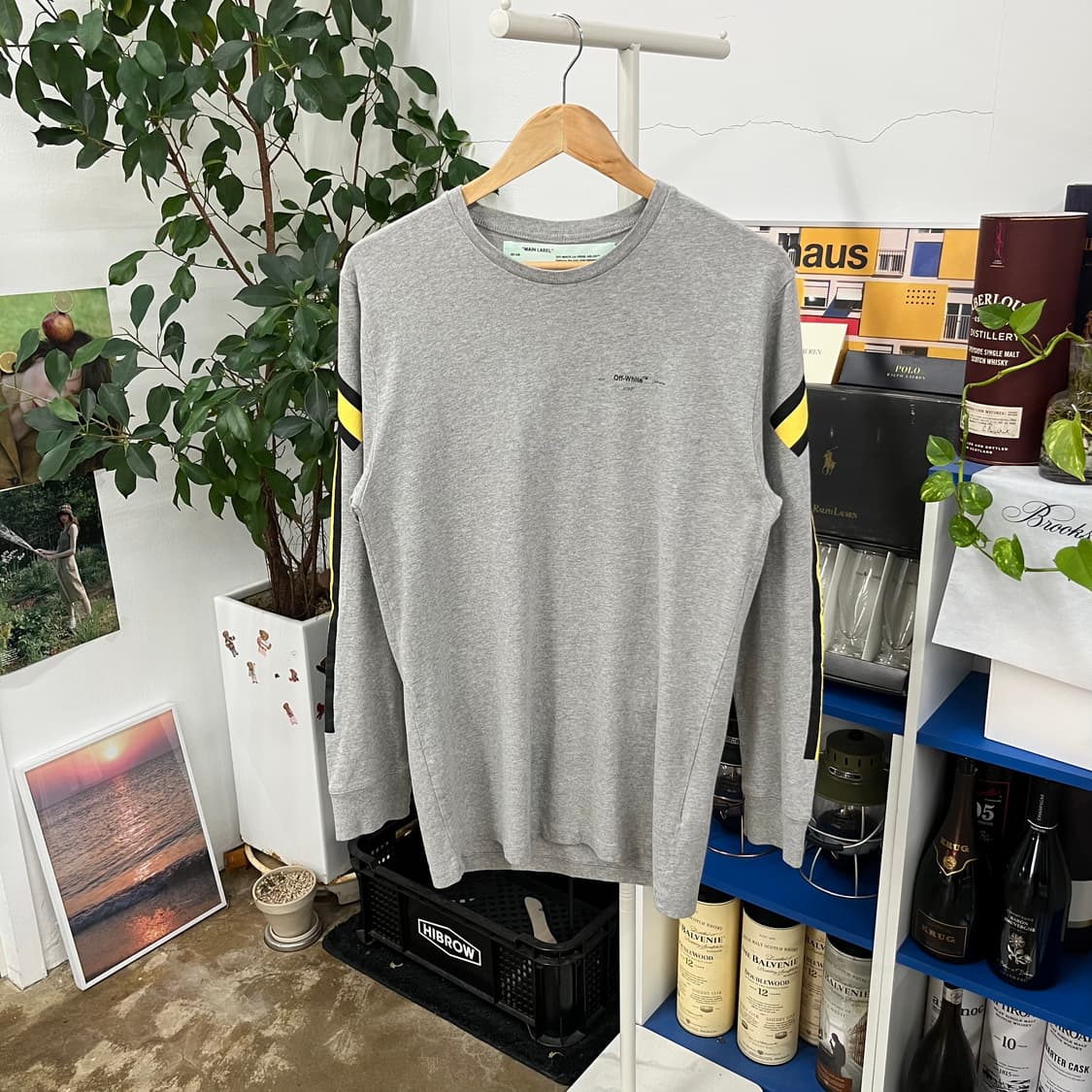 오프화이트 프린팅 롱슬리브 L 상품이미지1