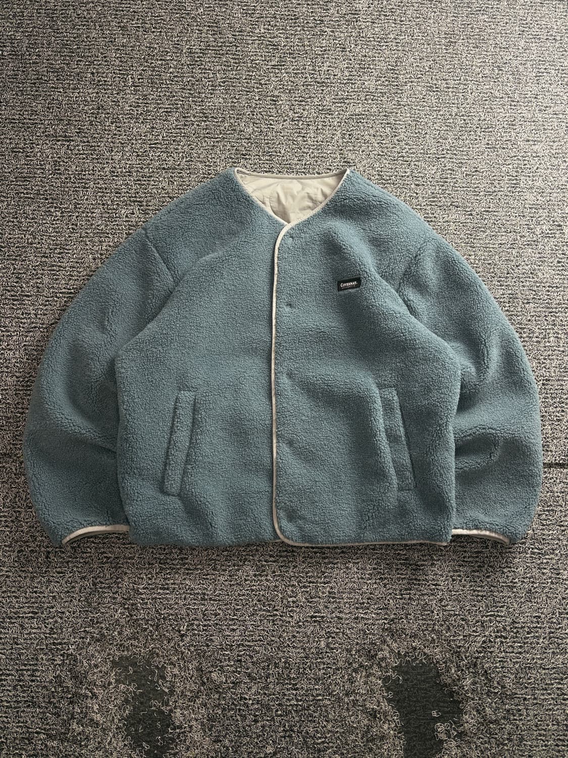 커버낫 차이나 넥 킐티드 리버시블 쉐르파 자켓 3407 상품이미지2