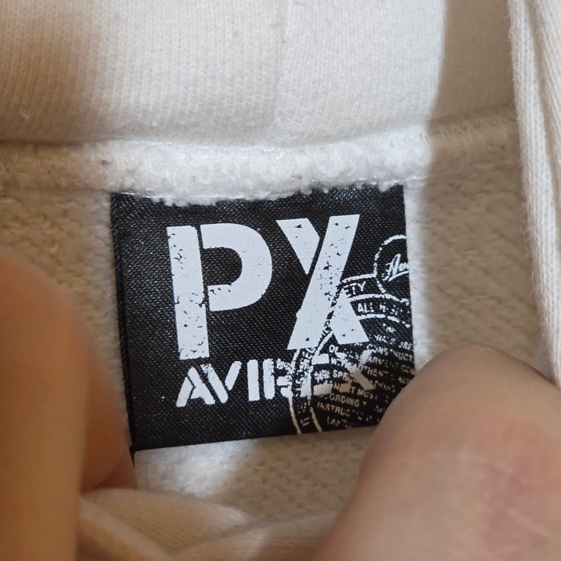 아비렉스 JPN 화이트 빅 로고 후드티 상품이미지9