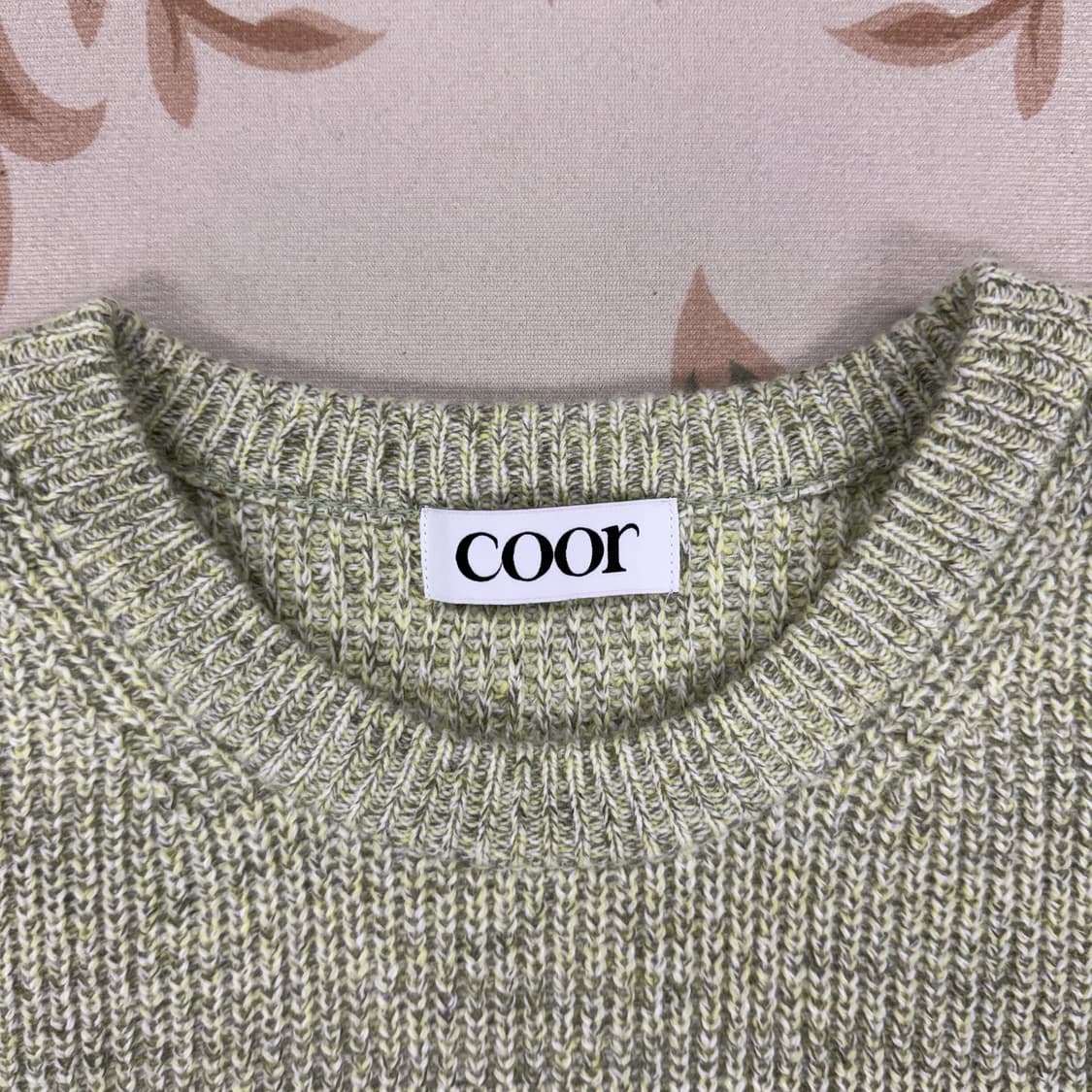 (M)쿠어 COOR 캐시팝 울 니트(라임) 상품이미지2