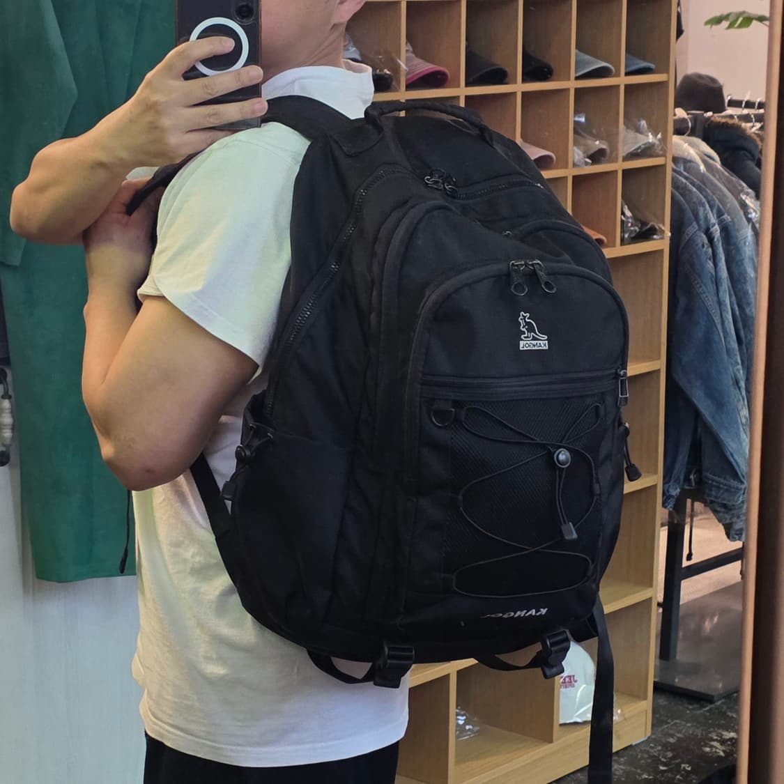 캉골 블랙 백팩  상품이미지2