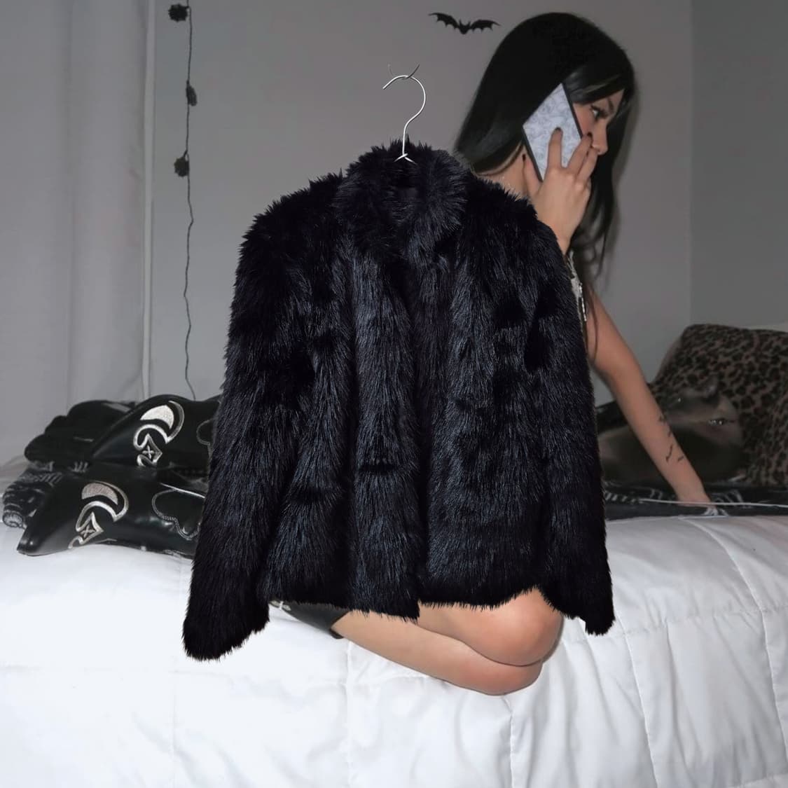 Vintage 07 Black Shaggy Fur Jacket 상품이미지2