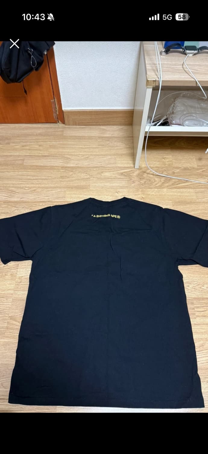 베이프(BAPE) 로고 반팔 L 상품이미지2