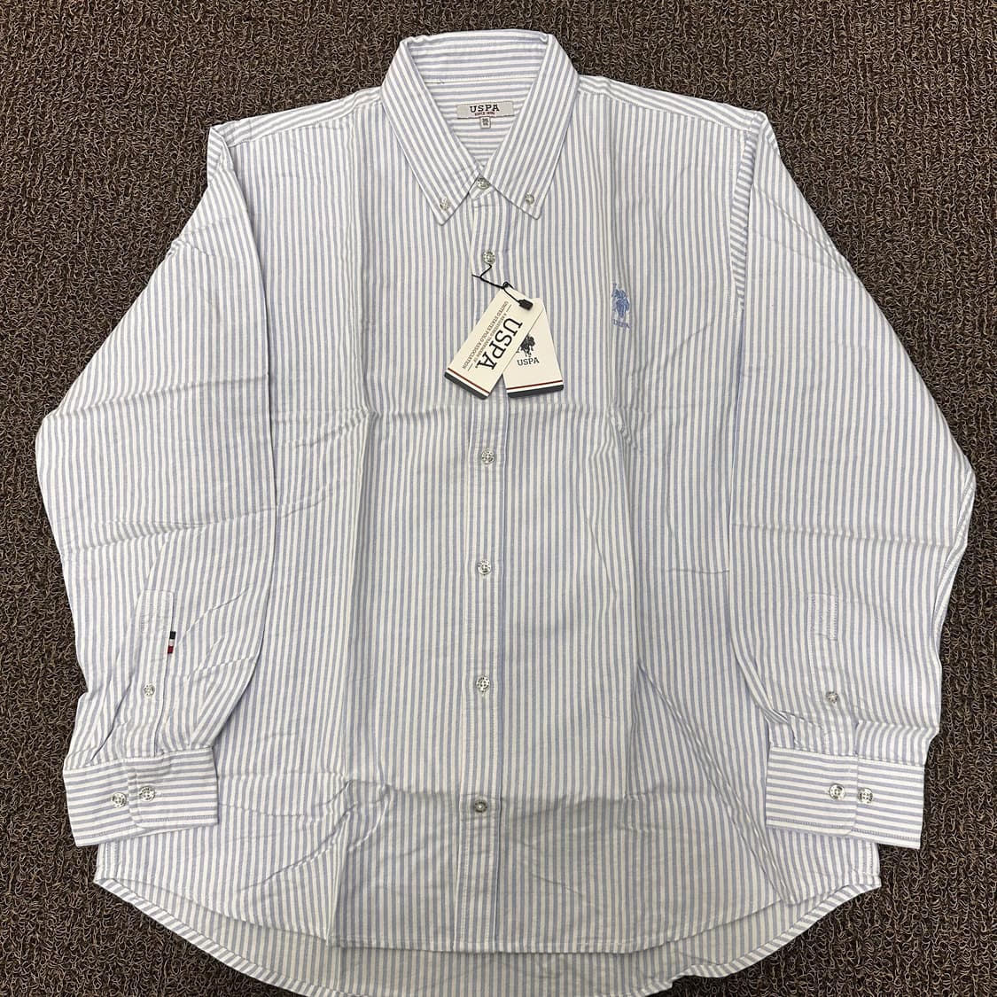 [새상품] POLO USPA 폴로 스트라이프 셔츠 115(3XL) 상품이미지1