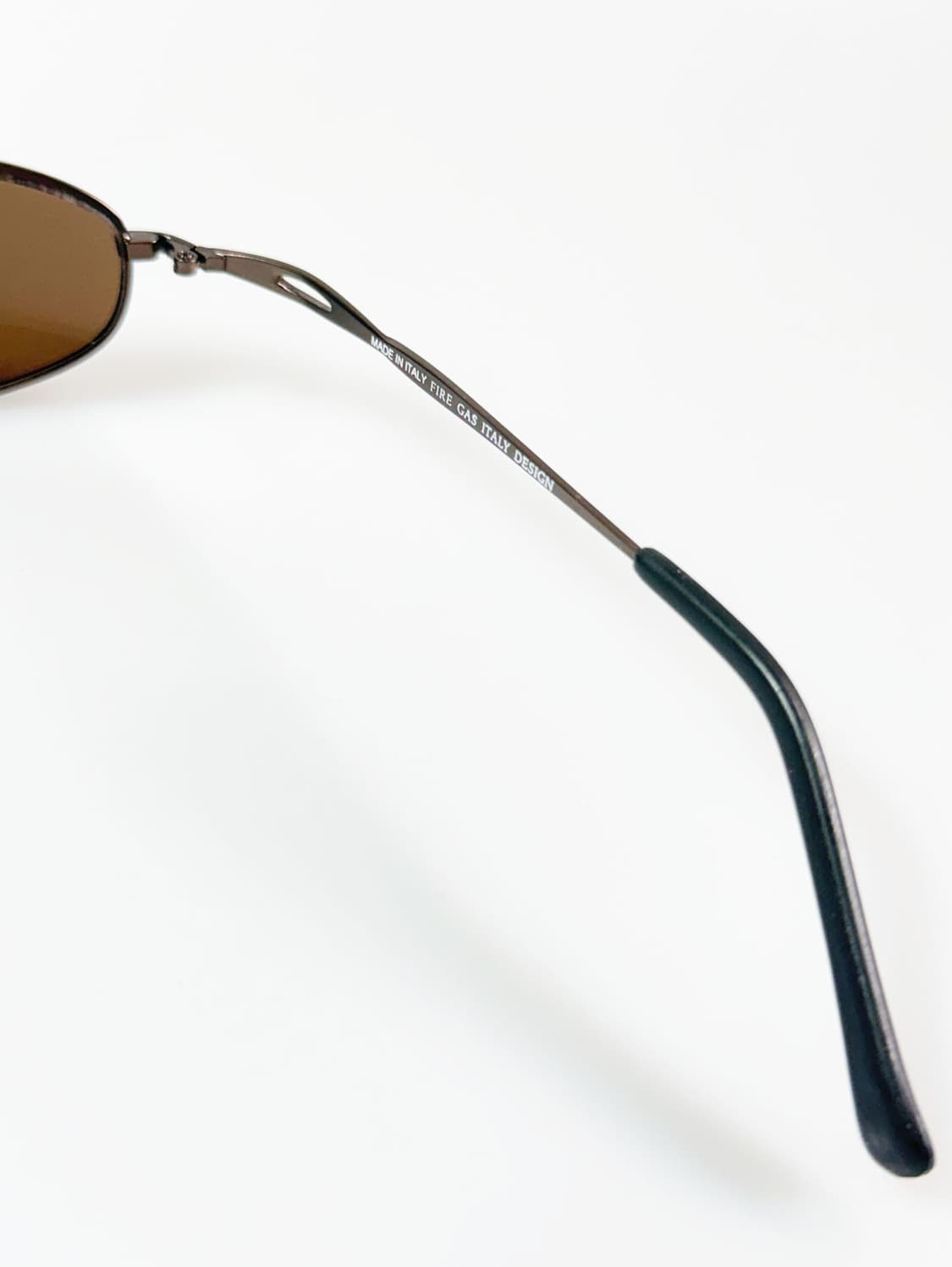 90s FIRE GAS 브라운 슬림 오벌 메탈 빈티지 틴트 선글라스 상품이미지6