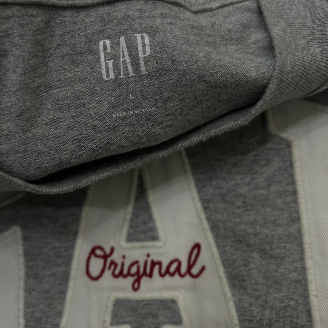 [L]GAP 로고 아치 반팔/그레이 상품이미지5