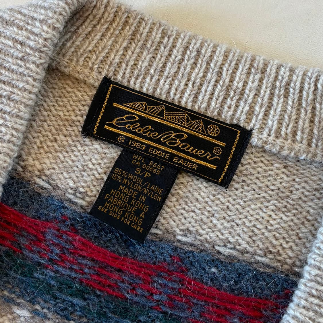 (S/55-66) 80s Eddie Bauer 페어아일 니트 베스트 상품이미지4