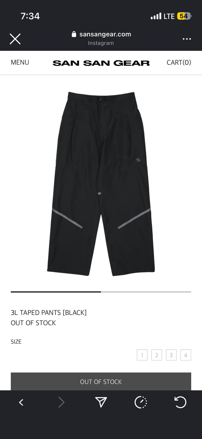 산산기어 팬츠 상품이미지1