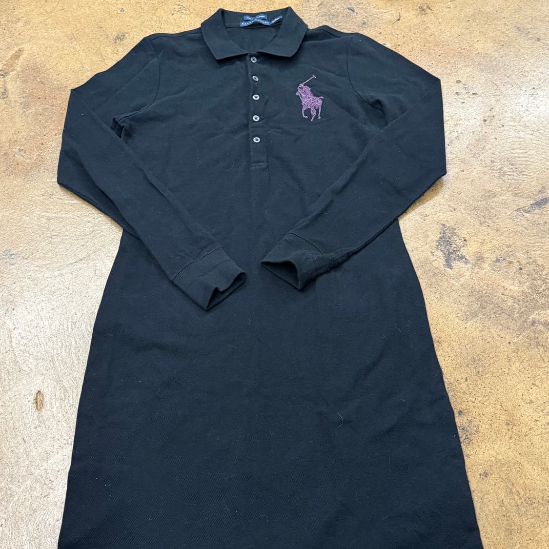 [정품/M] 폴로 랄프로렌 긴팔 원피스 블랙 b17 상품이미지2