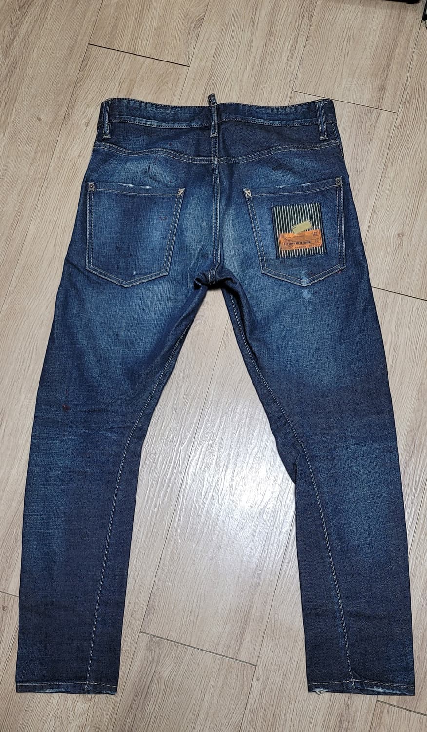 디스퀘어드2 올드패치 케니 트위스트 배기 데님 EU 44 상품이미지2