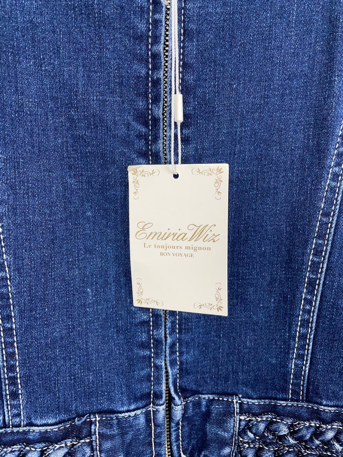 에미리아위즈(EmiriaWiz) 브레이디드 데님 미니 원피스 상품이미지6