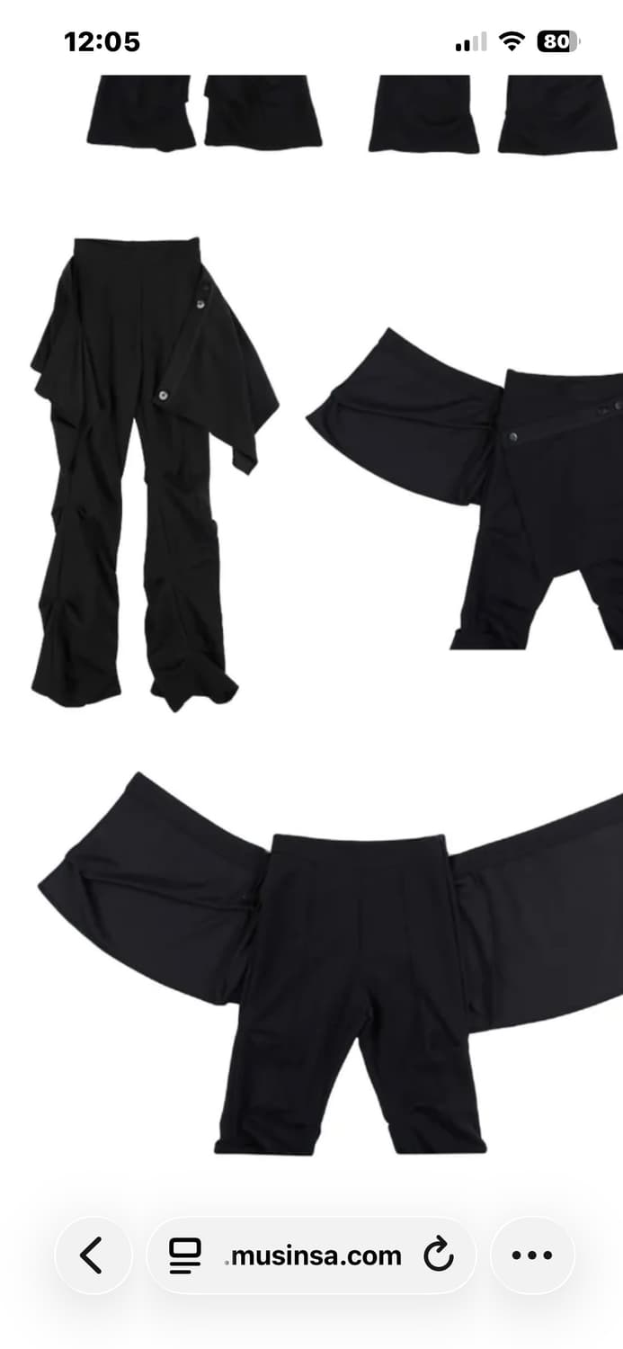 오호스 랩 오버 턱 팬츠 ojos wrap over tick pants 상품이미지1