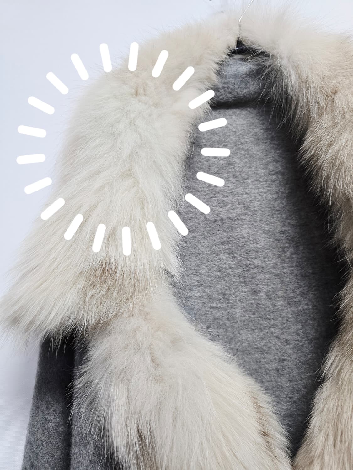 VOV 폭스 퍼 양가죽 목도리 망토 상품이미지10