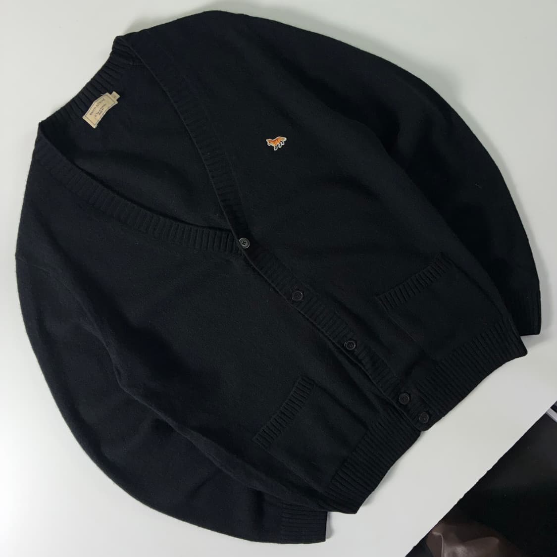 Maison kitsune  메종 키츠네 울 베이비폭스 패치 니트 가디거 상품이미지2