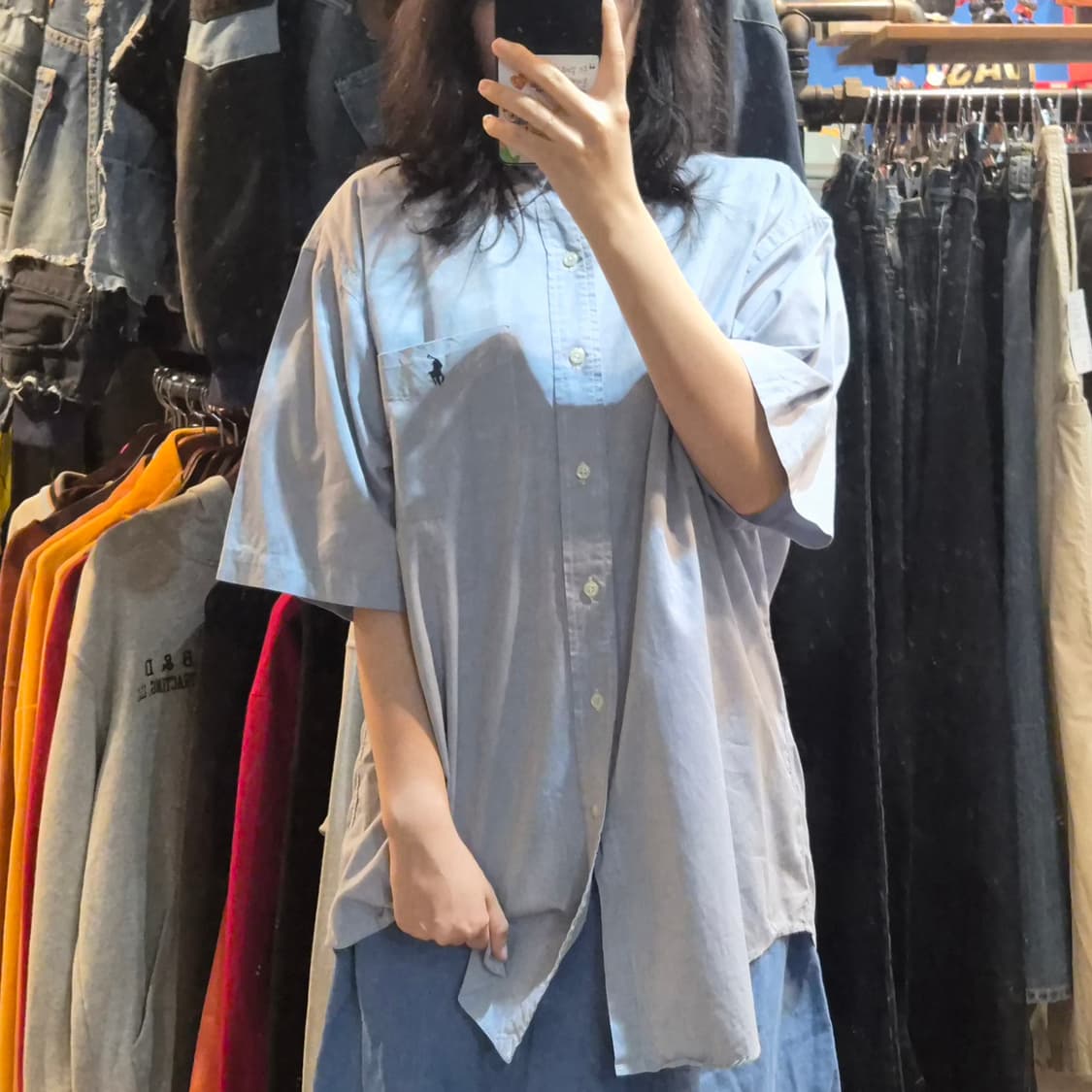 [NO.9] 폴로 반팔 셔츠 소라그레이 상품이미지3