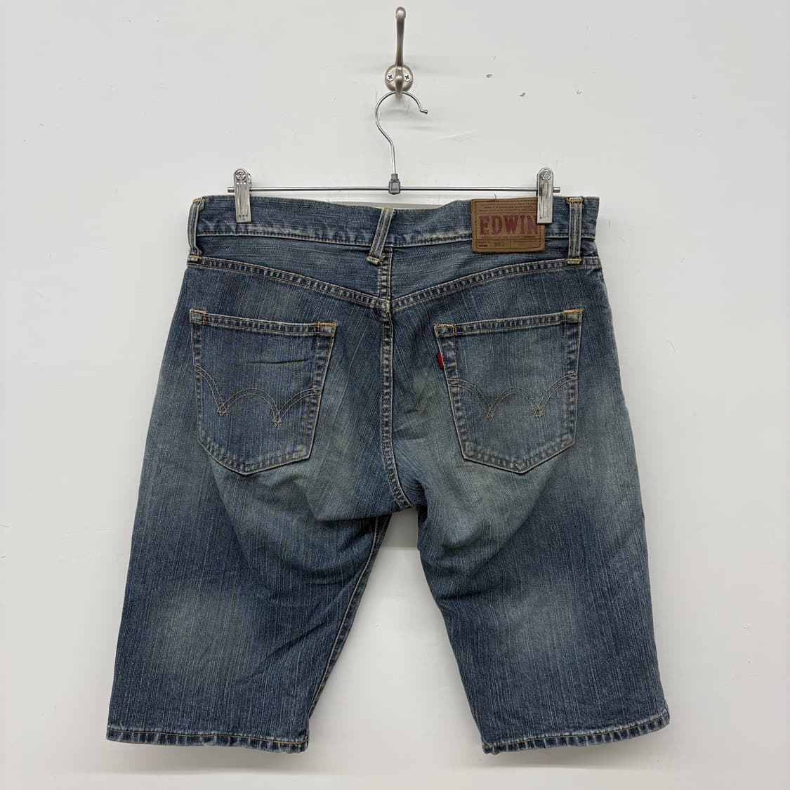에드윈 빈티지 청바지 데님 반바지 5부 33in 상품이미지3