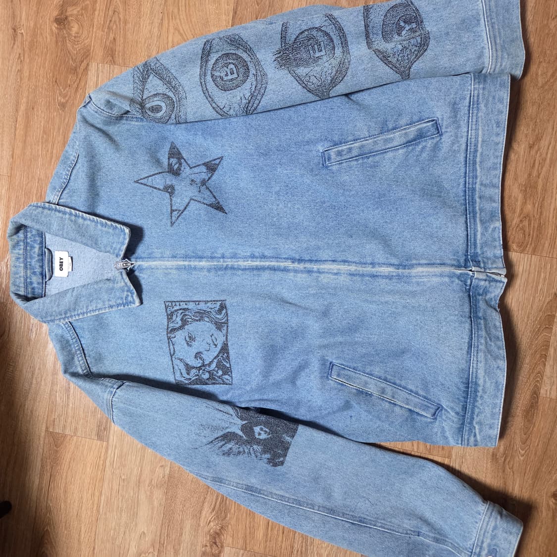 오베이 obey 데님자켓 상품이미지1