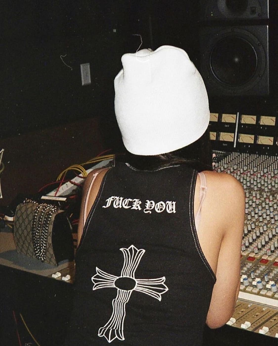 크롬하츠 퍽유 홀스슈 런던 골지 슬리브리스 나시 블랙 상품이미지2