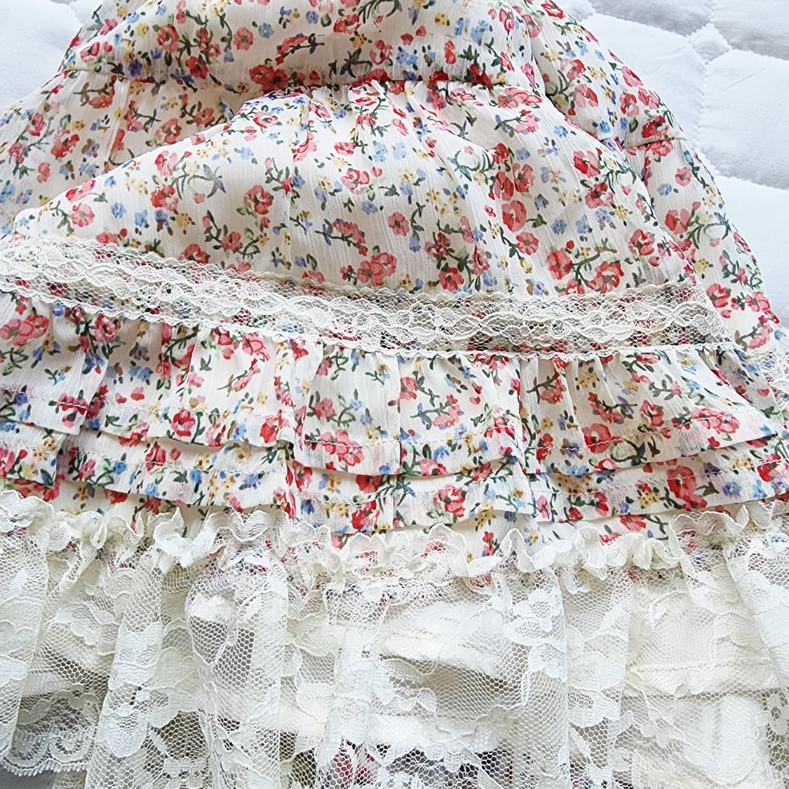 Liz Lisa 리즈리사플라워 레이스 캉캉 스커트 상품이미지6