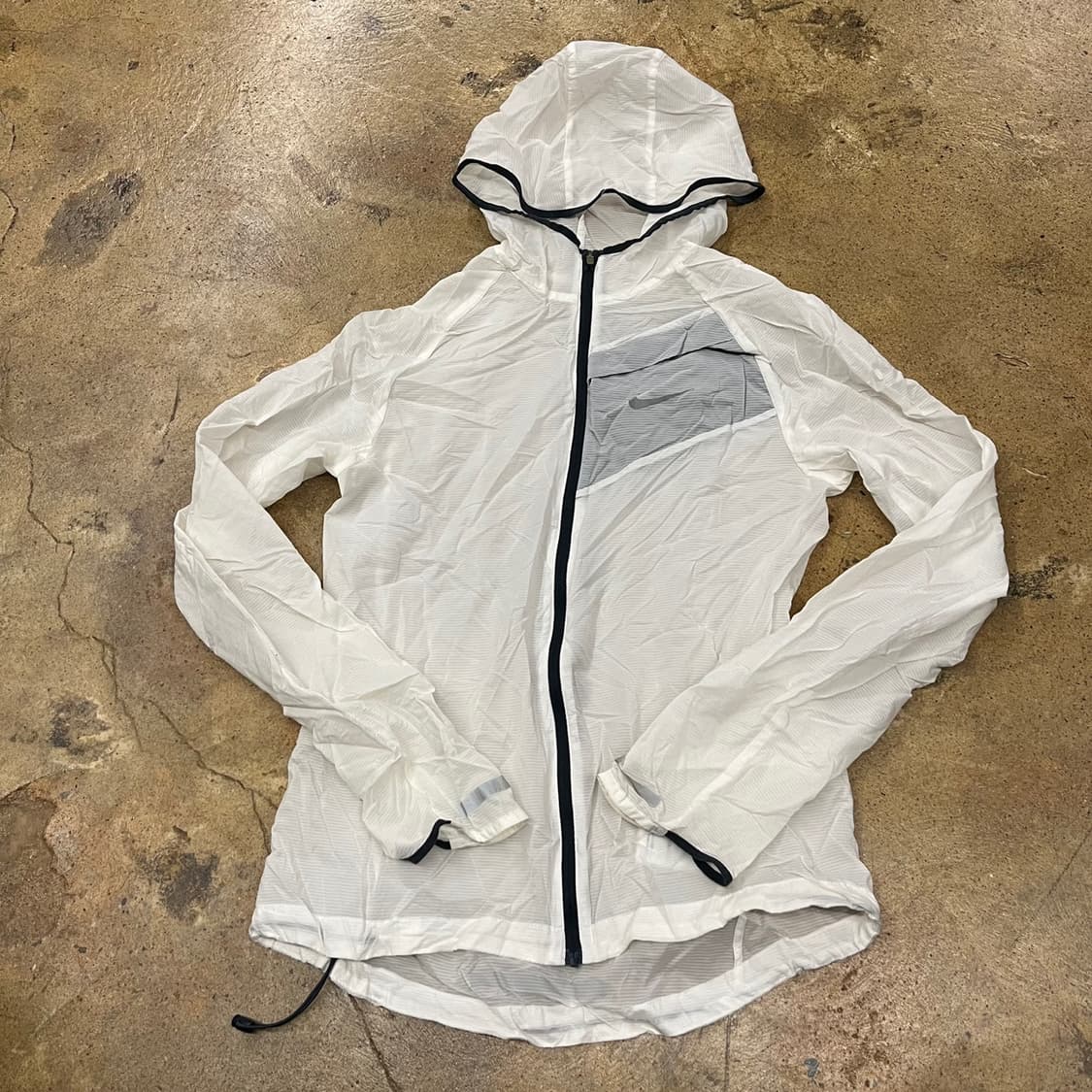 [정품/M] 나이키 화이트 바람막이 후드집업 b14 상품이미지2