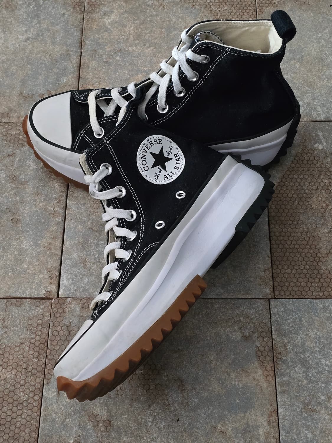 (240)컨버스 런스타 하이크 하이 검흰 상품이미지6