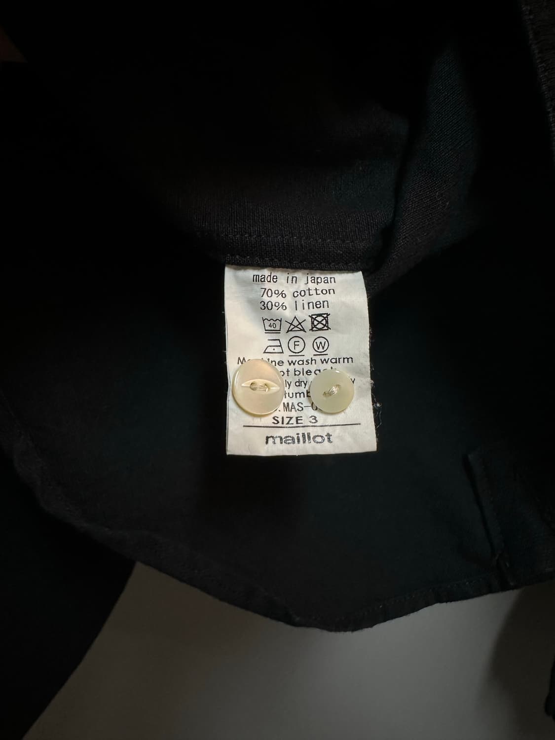 마일럿 maillot 선셋 셔츠 블랙 3사이즈 상품이미지7