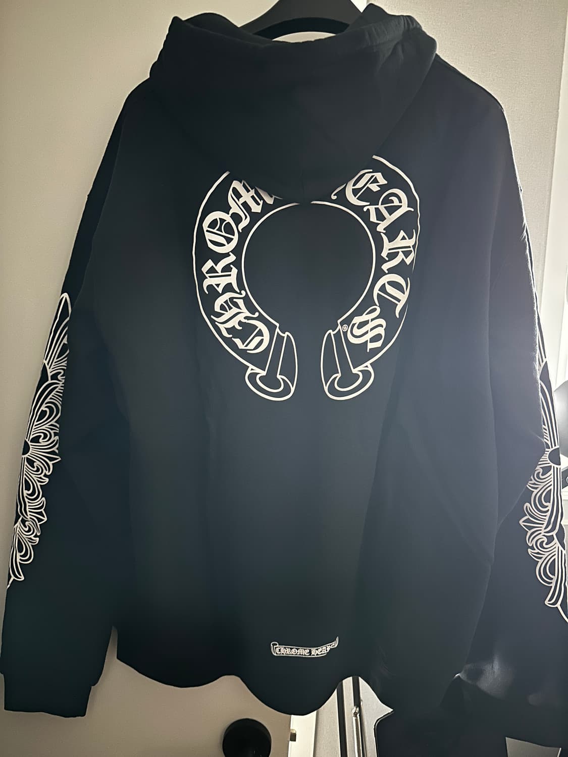 크롬하츠 홀슈스 플로랄 헤비웨이트 후드 XXL 하와이구매 영수증O 상품이미지3