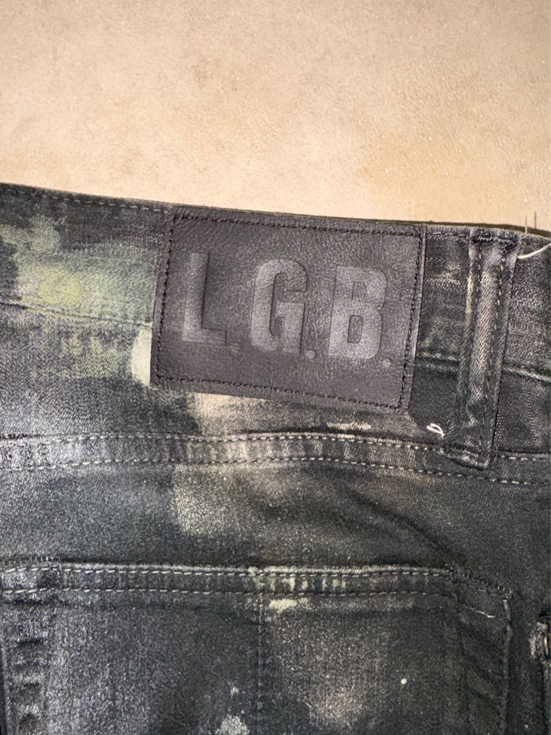[29] L.G.B ‘S-WOLF’ Painted Waxed Denim 상품이미지3