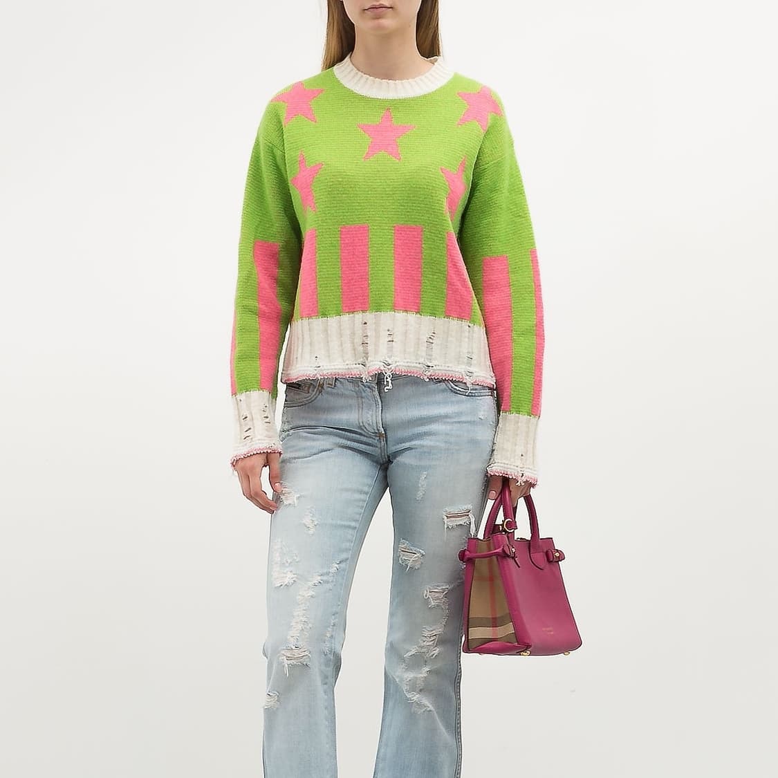 MSGM 스타 모헤어 니트 상품이미지1