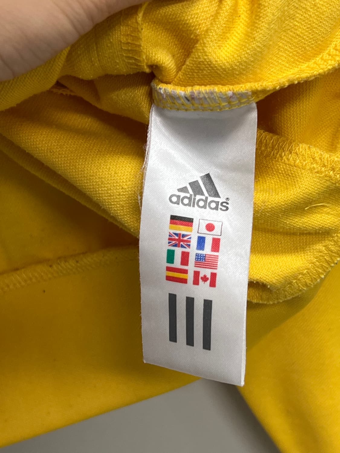 (100) 아디다스 삼선 트랙탑 져지 옐로우/블랙 상품이미지5